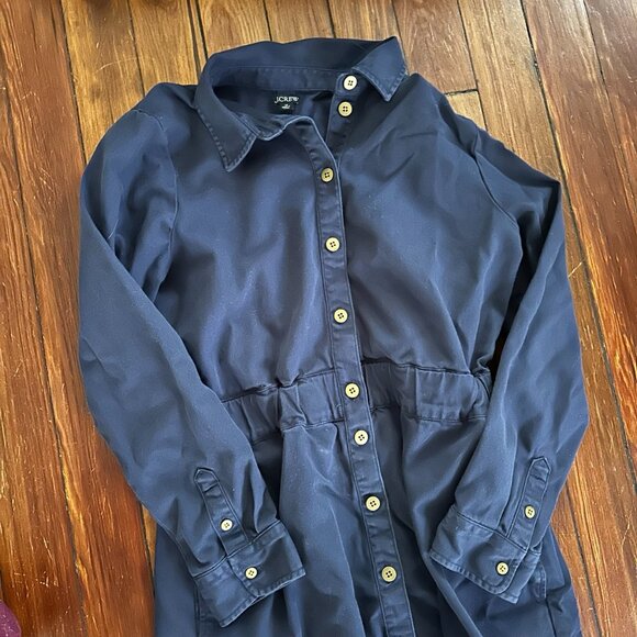 J. Crew Long-sleeve button-front chino dress - Picture 4 of 5